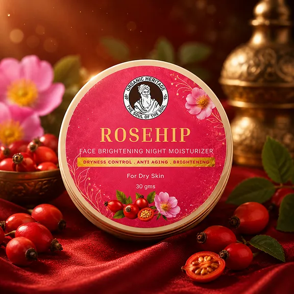 Face Brightening Night Moisturizer using Rosehip seed oil